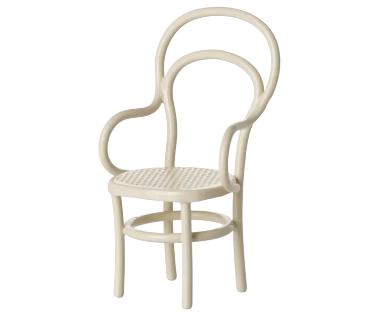 Maileg Vintage chair, Mouse - Off white
