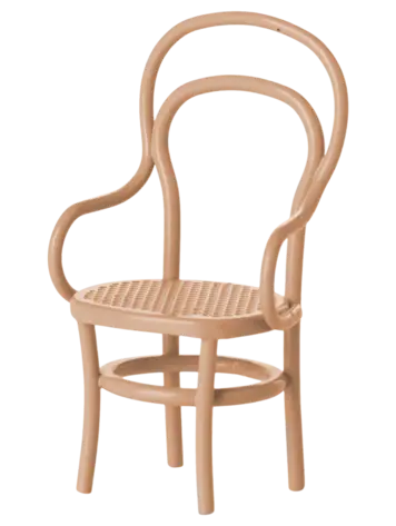 Maileg Vintage chair, Mouse - Dark powder