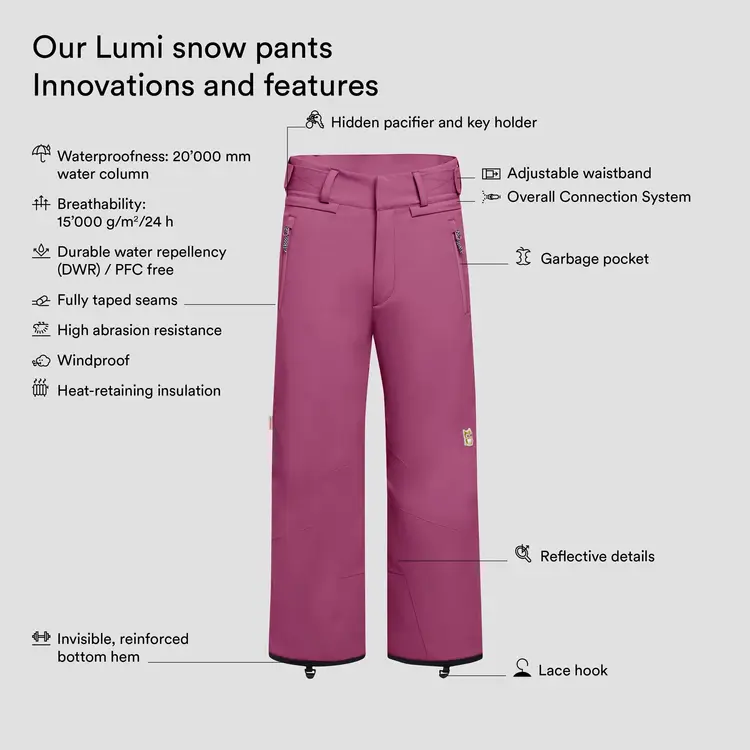 Namuk Lumi Snow Pants - Ruby Red
