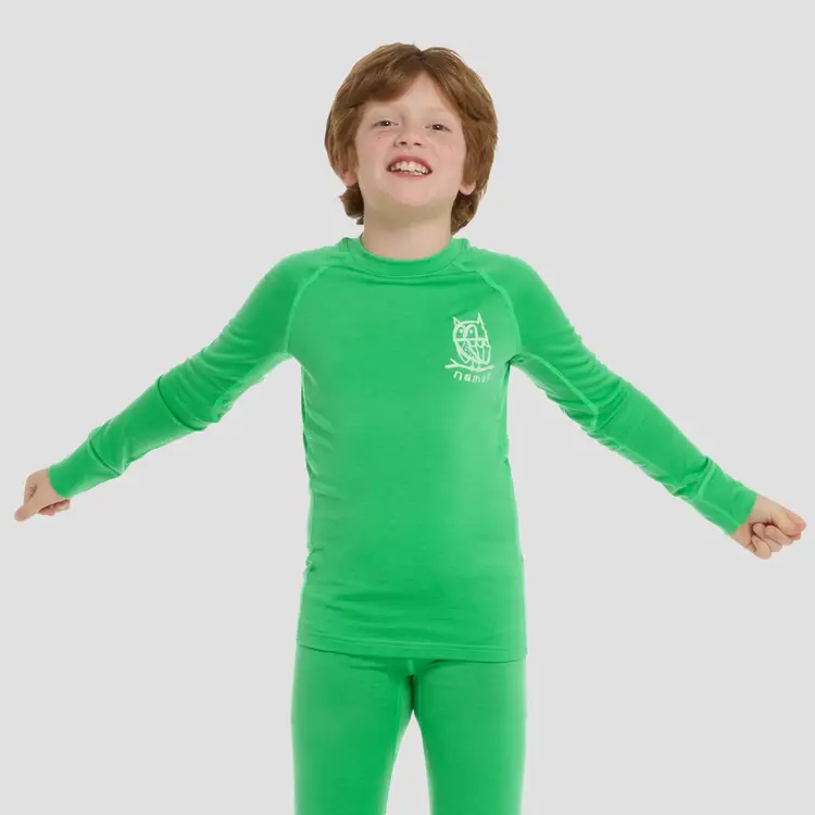 Namuk Uil Merino longsleeve "Elo"- Rana Green