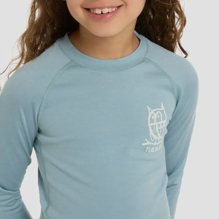 Namuk Uil Merino longsleeve "Elo"- Ice Blue