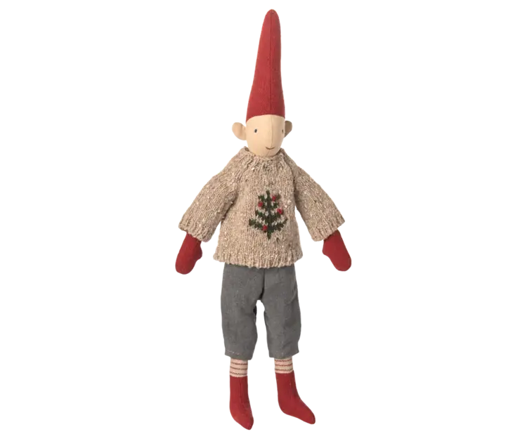 Maileg Pixy, Size 2 - Boy - Knitted sweater