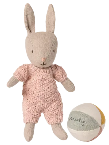 Maileg Rabbit set, Micro - Sand - Rose