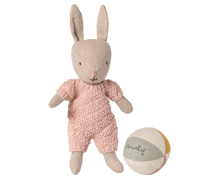 Maileg Rabbit set, Micro - Sand - Rose