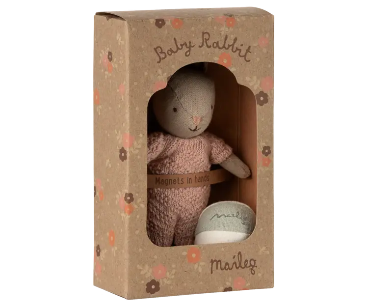 Maileg Rabbit set, Micro - Sand - Rose