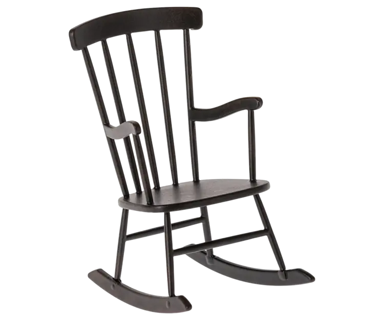 Maileg Rocking Chair, Miniature - Anthracite