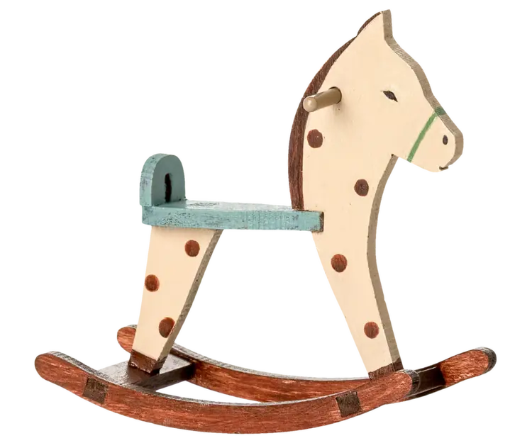 Maileg Rocking horse, Mouse - Spotted