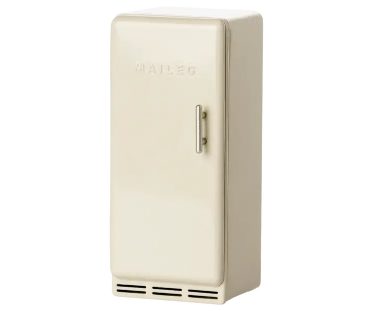 Maileg Metal Fridge, Mouse - Off white