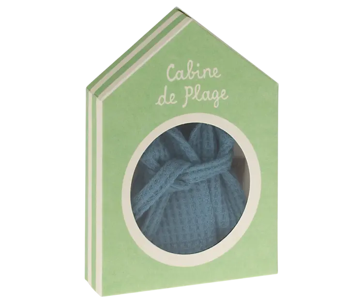 Maileg Bathrobe - Dusty Blue, Dad/Mum Mouse