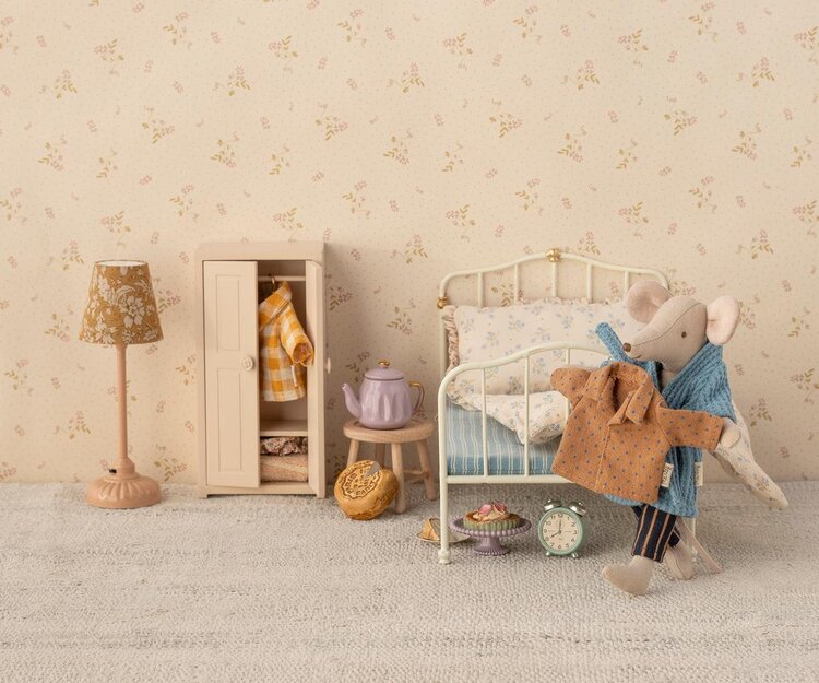 Maileg Bathrobe - Dusty Blue, Dad/Mum Mouse