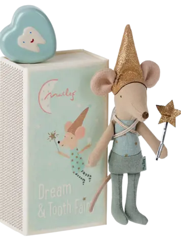 Maileg Tooth Fairy Mouse, Blue
