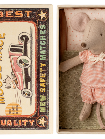 Maileg Little Sister, Mouse in Matchbox