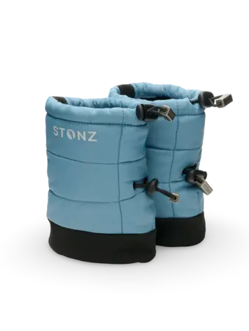 Baby Puffer Booties - Denim