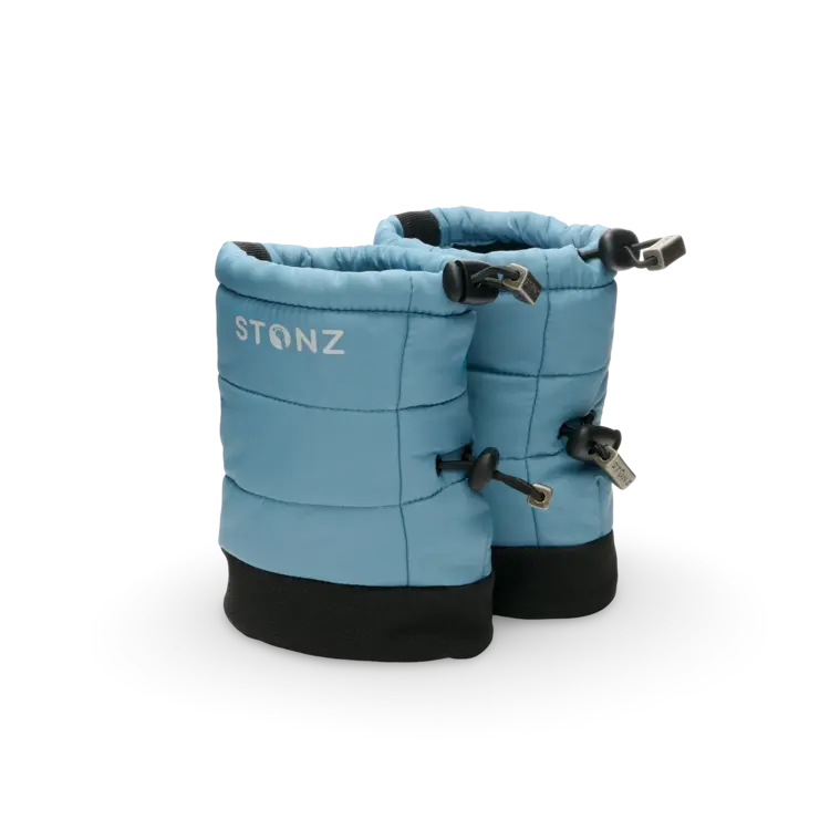 Baby Puffer Booties - Denim