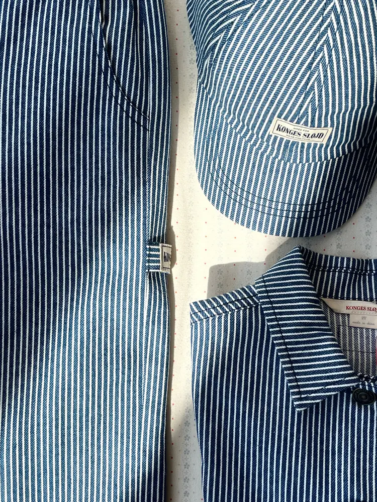 Konges Sløjd Luc Shirt Jacket - Blue Stripe