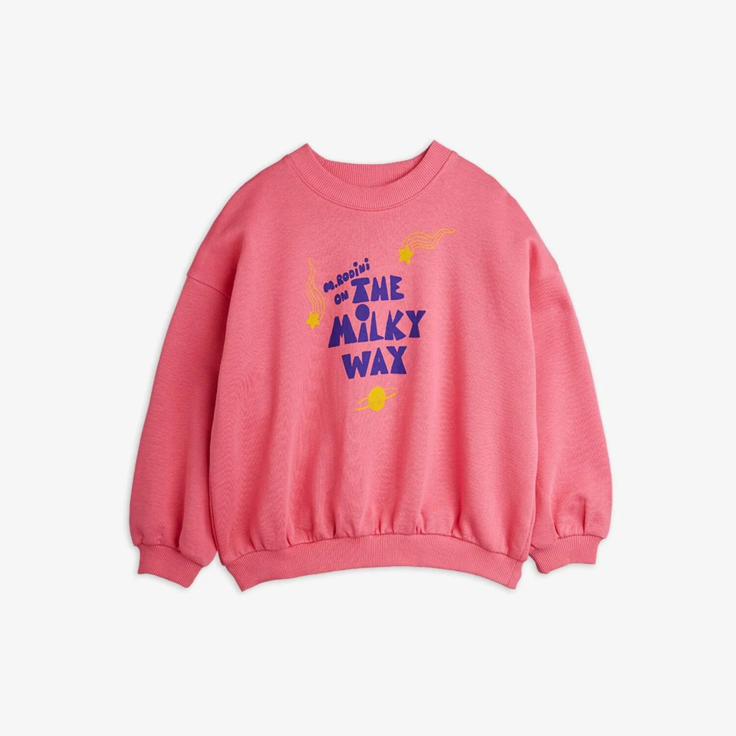 Mini Rodini The Milky Way Sweatshirt- Pink - Yellow Turtle