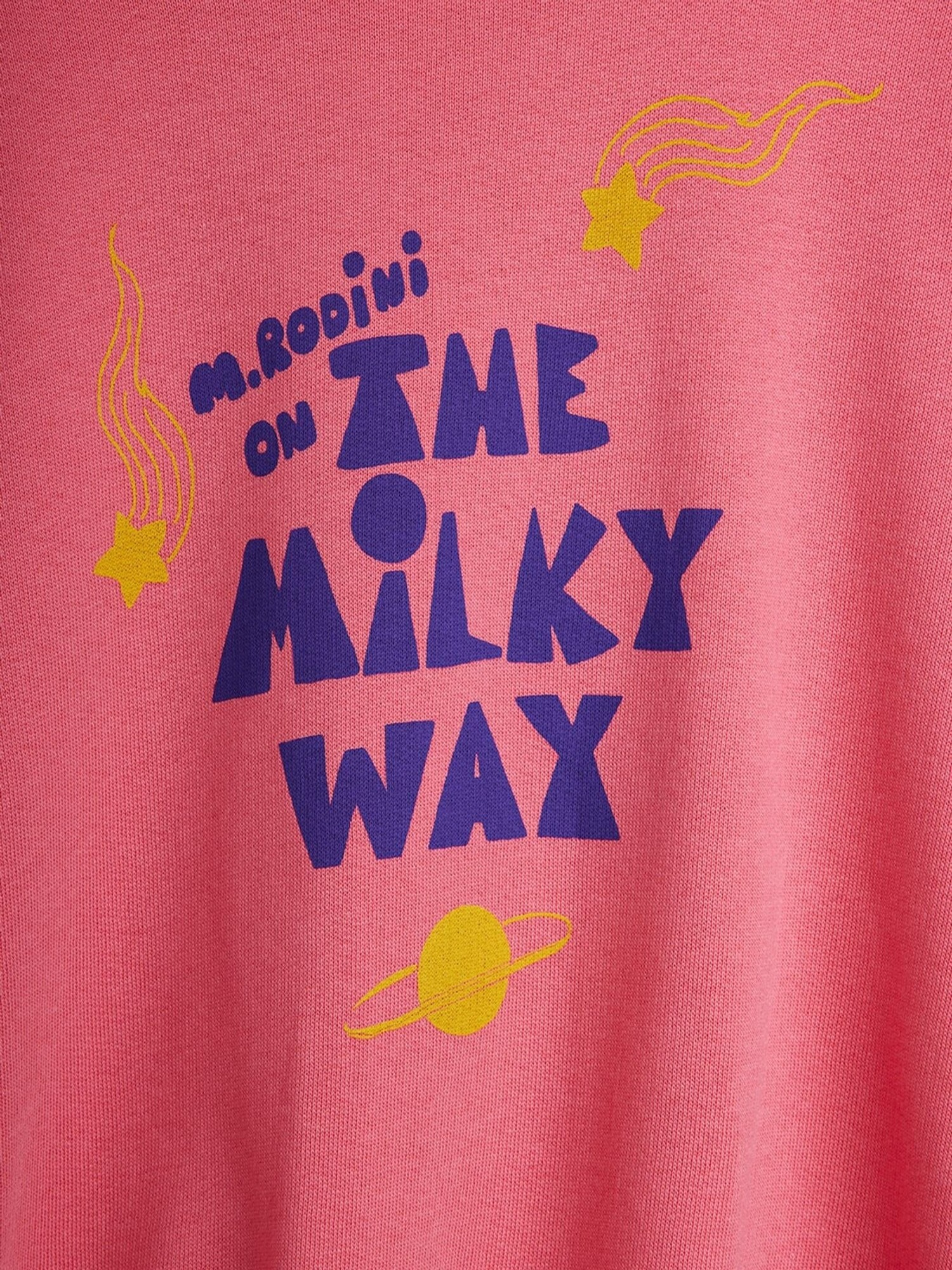 Mini Rodini The Milky Way Sweatshirt- Pink - Yellow Turtle