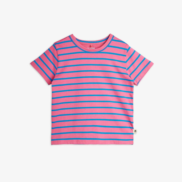 Mini Rodini Stripe T-Shirt Pink
