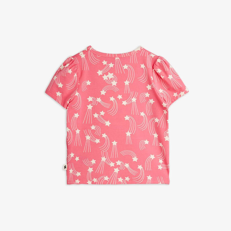 Mini Rodini Starfall Print Puff Sleeve Top