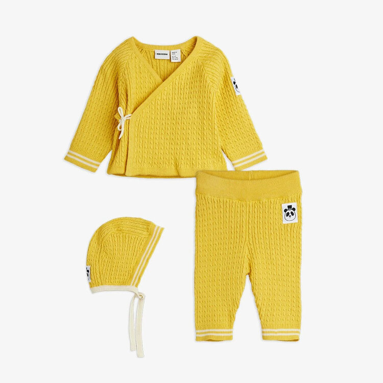 Mini Rodini Cable Knit Baby Set