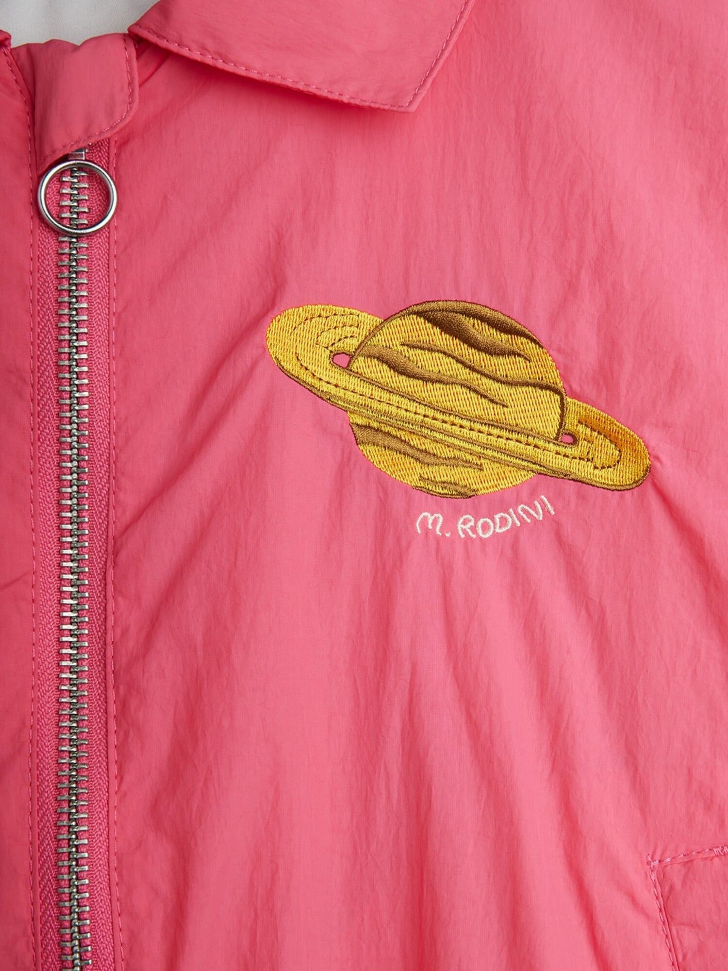 ミニロディーニ　ジャケット Mini Rodini Planet Nylon Jacket- Pink - Yellow Turtle