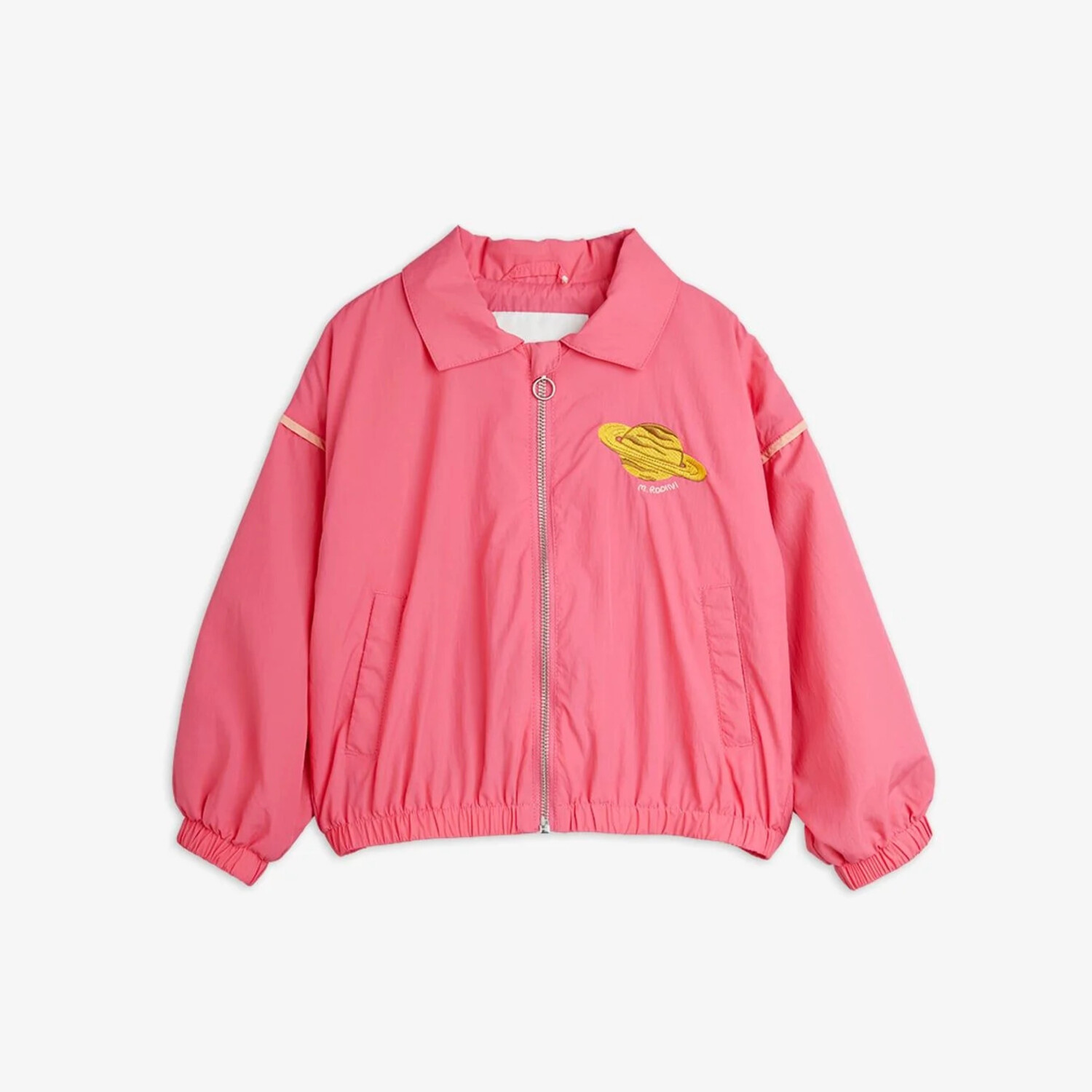 ミニロディーニ　ジャケット Mini Rodini Planet Nylon Jacket- Pink - Yellow Turtle