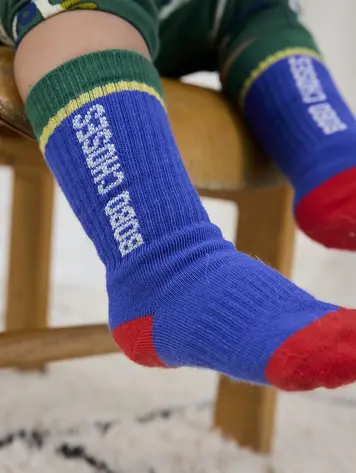 Bobo Choses Color Block Long Socks - Blue