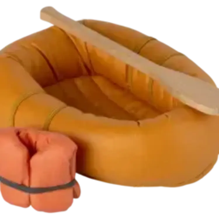 Maileg Maileg Rubber Boat, Mouse - DUSTY YELLOW