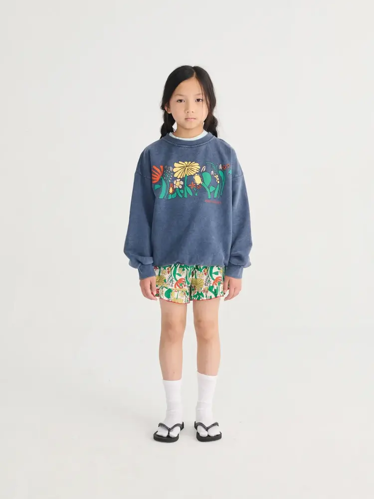 Bobo Choses Color Herbalist all over woven shorts