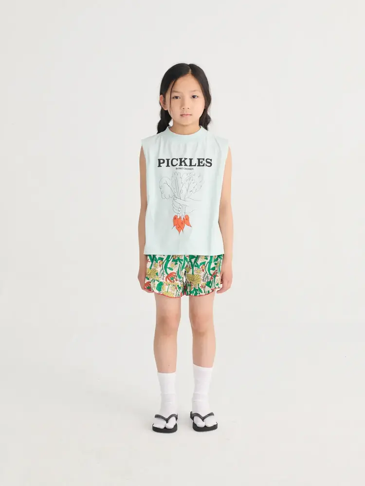 Bobo Choses Color Herbalist all over woven shorts