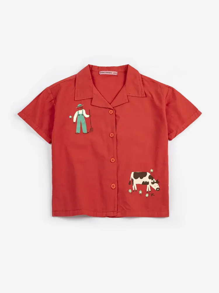 Bobo Choses Farm Adventure woven shirt