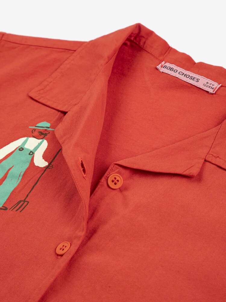 Bobo Choses Farm Adventure woven shirt