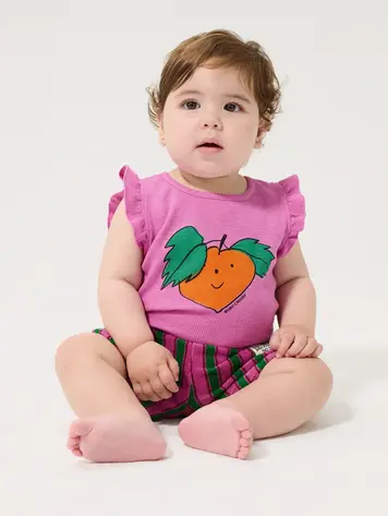 Bobo Choses Tangerine ruffled body
