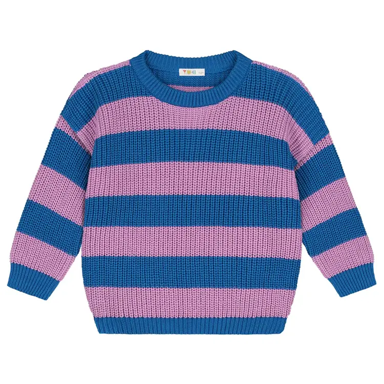 Yuki Yuki Stripes Knit Sweater - CANDY