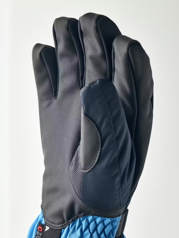 Hestra Gauntlet CZone Jr. - 5 finger- Dark navy & sky blue