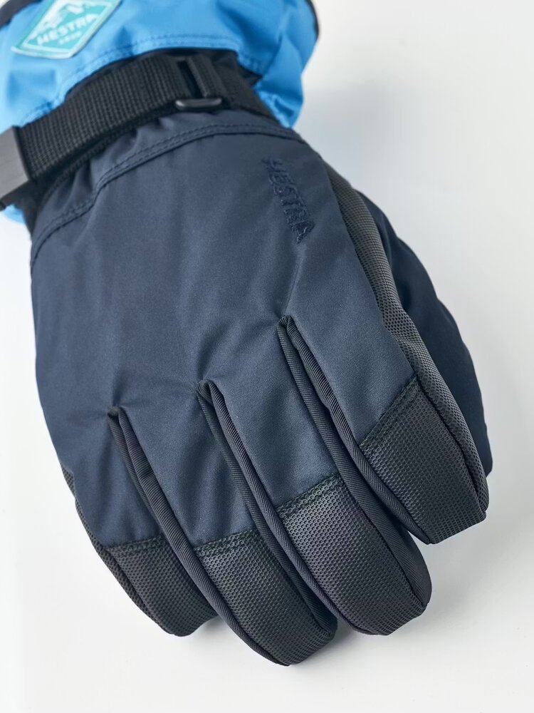 Hestra Gauntlet CZone Jr. - 5 finger- Dark navy & sky blue