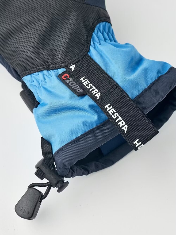 Hestra Gauntlet CZone Jr. - 5 finger- Dark navy & sky blue