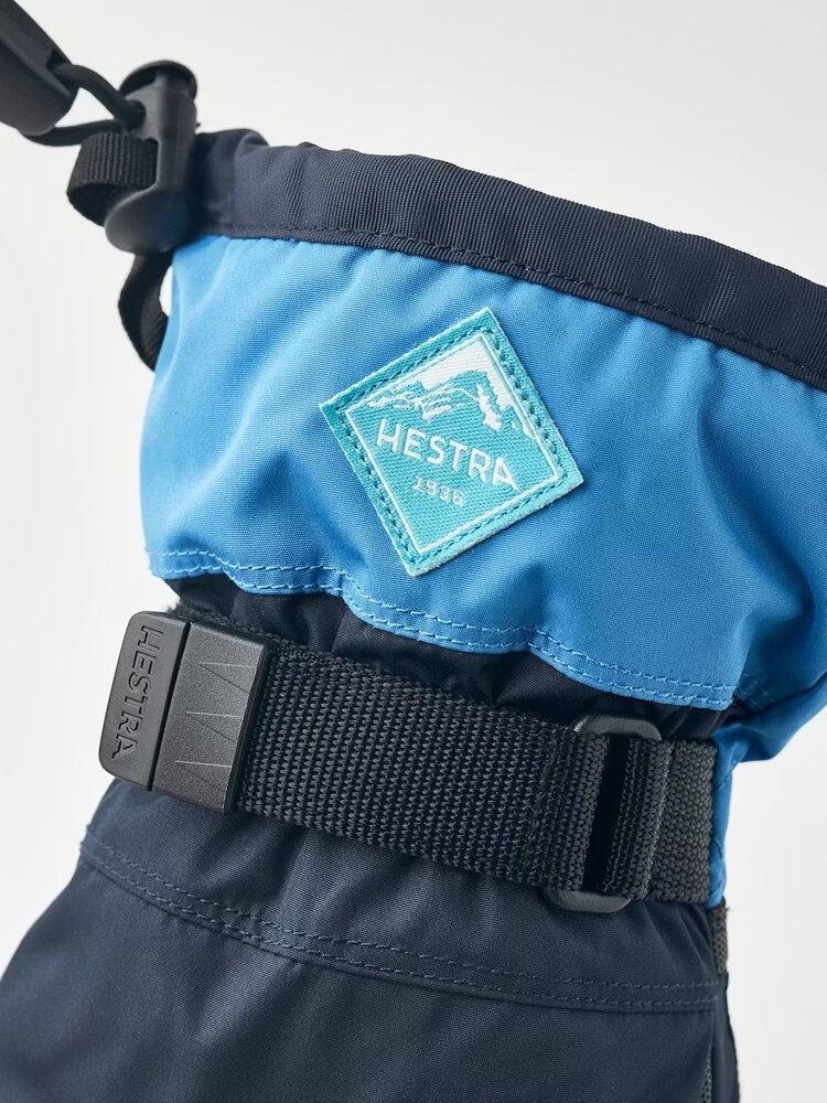 Hestra Gauntlet CZone Jr. - 5 finger- Dark navy & sky blue