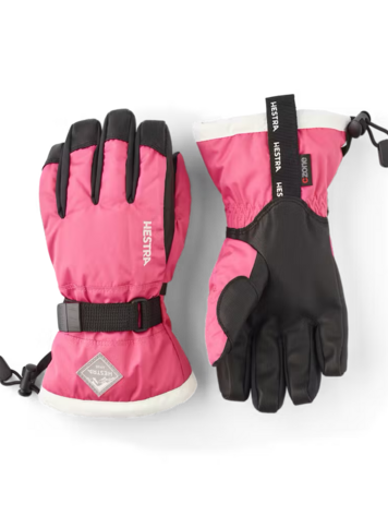 Hestra Gauntlet CZone Jr. Glove-Fuchsia & ivory