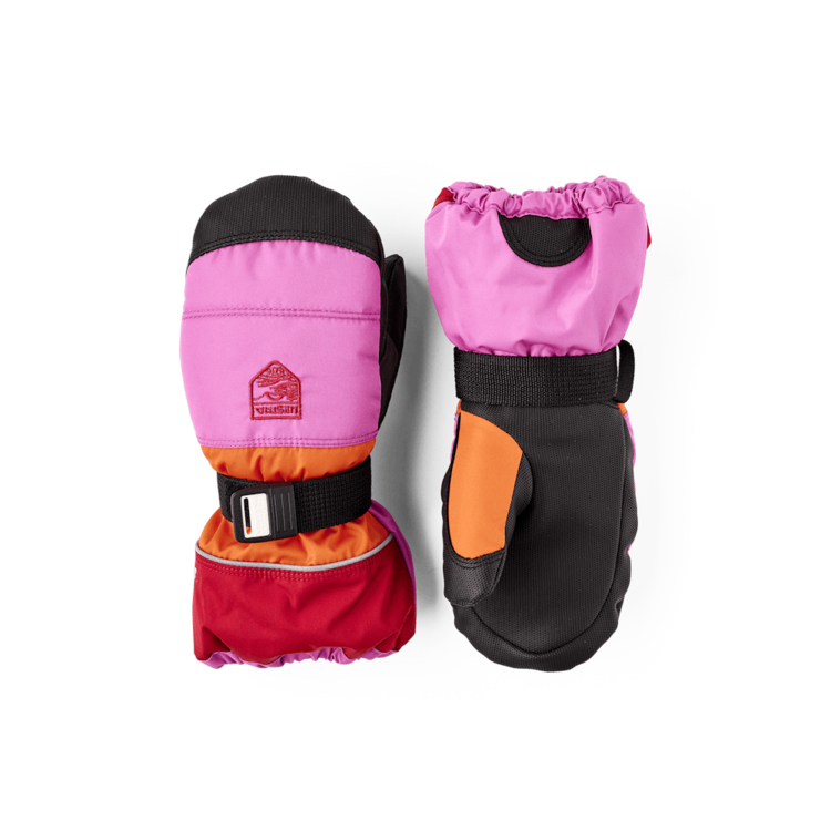 Hestra Kids' CZone - mitt- Cerise/light orange