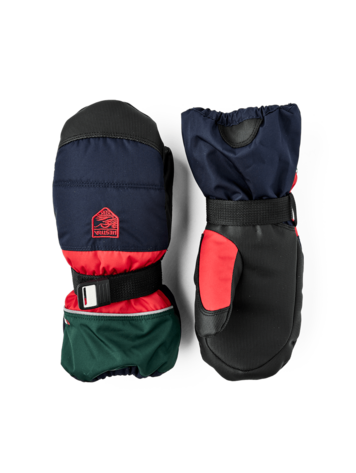 Hestra Kids' CZone - mitt- Dark navy & light red