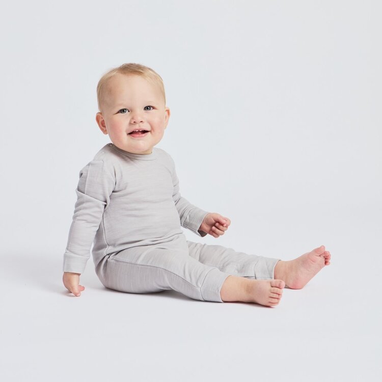 Isbjörn of Sweden HUSKY Baselayer Jumpsuit Baby- Grey