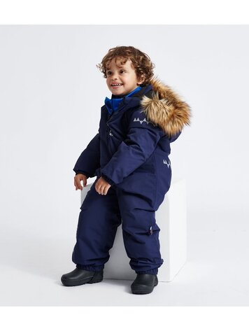 Isbjörn of Sweden Isbjorn Padded Jumpsuit W/Fur - NAVY