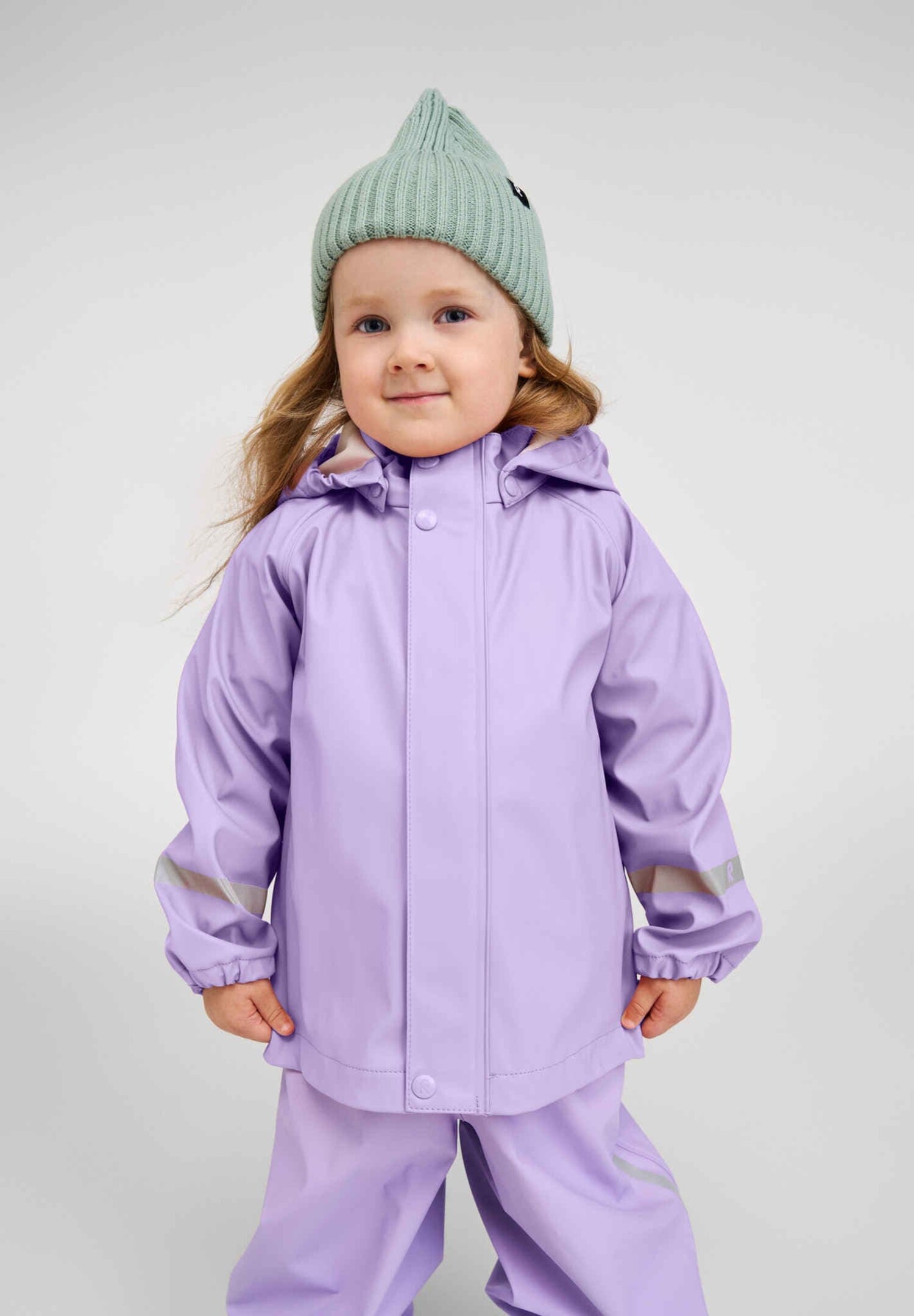 Reima Raincoat Lampi - LILAC - Yellow Turtle