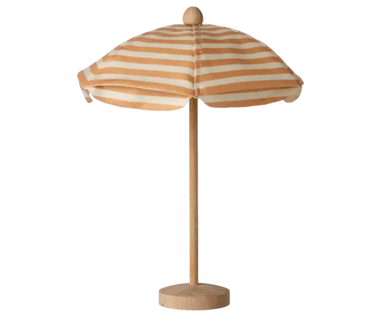 Maileg Beach Umbrella, Mouse - SOFT CORAL