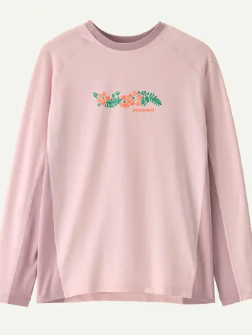 Patagonia Kids' Long-Sleeved Capilene® Silkweight Rashguard- FLDL