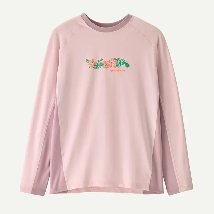 Patagonia Kids' Long-Sleeved Capilene® Silkweight Rashguard- FLDL