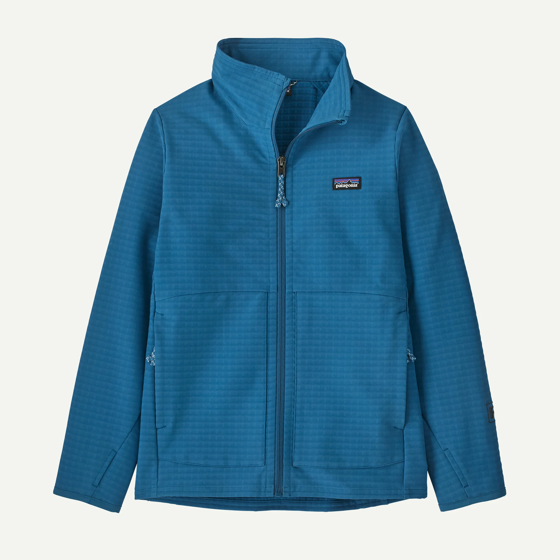 Patagonia Kids' R1® TechFace Jacket- AQT - Yellow Turtle