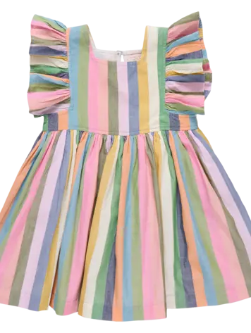 Pink Chicken Girls Elsie Dress - Parade Stripe