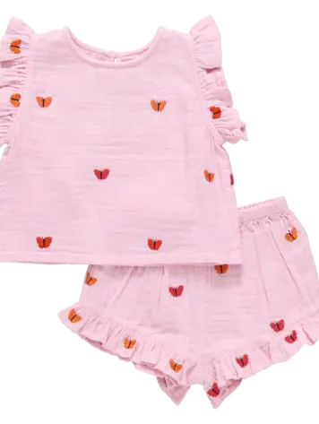 Pink Chicken Girls Roey 2pc Set - Butterfly